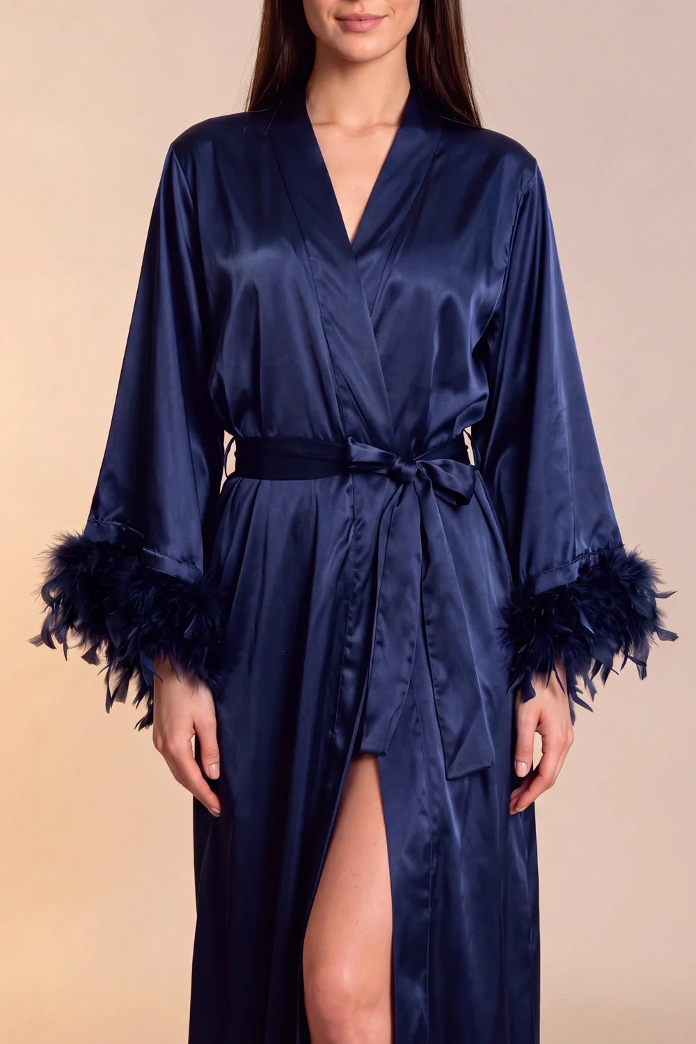 Kimono long en satin Celiana
